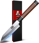 Shan Zu 3.75 Inch Japanese Paring Knife, 9 Layers 10CR15MOV High Carbon Steel Sm. Fixed Price $45.79.