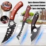 Stainless Handmade Forged Kitchen Butcher Chef Knife Meat Cleaver Cheese Knives. Fixed Price $14.24.