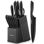 Knife Set, Fohere 14 Pcs Sets For Kitchen With Block, Dishwasher Safe, .... Fixed Price $48.79.