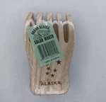 Grand Alaska Wooden Bear Claws Salad Maker Forks Utensils. Fixed Price $14.99.