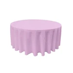 La Linen Polyester Poplin Round Tablecloth, 132-INCHES. Made Usa. Fixed Price $34.99.