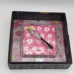 Cypress Home Floral, Glass Cutting Board Cheese Plate W/ Spreader Knife Set. Fixed Price $11.60.
