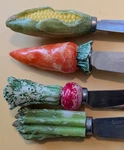 Boston Warehouse Dip/cheese Spreaders Set Of 4 Stainless Steel Knives Vegetables. Fixed Price $11.75.