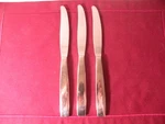 Set Of 3 Dinner Knives Ralph Lauren Houston Glossy Stainless Steel Knife 9 5/8". Fixed Price $33.79.