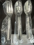 Cambridge Stainless Steel Serving Fork Slotted Spoon 3 Pieces New. Fixed Price $7.99.