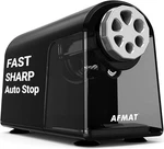 Afmat Electric Pencil Sharpener Heavy Duty, 6 Holes, Auto Stop Black. Fixed Price $44.95.