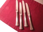 Set Of 4 Dinner Knives Knife Mikasa Diana Stainless Steel Glossy Ridges 9 5/8". Fixed Price $24.44.