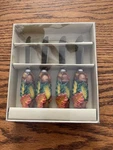 Set Of 4 New Linens Things Tropical Cheese/dips/spreaders/knives. Fixed Price $12.28.