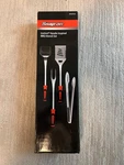 Snap-on Tools Instinct Handle Inspired Bbq Grill Set Stainless 4 Piece New. Fixed Price $49.50.