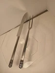 Vintage William Dalton Carving Knife And Fork Set Japan Original Box. Fixed Price $15.00.