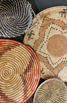 Vintage Lot Of (4) Native American & African Style Hand Woven Baskets. Fixed Price $50.37.