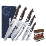Hoshanho 5PCS Japanese Knife Kitchen Knives Set With 2PCS Sharpening Whetstone. Fixed Price $130.19.