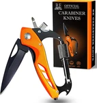 Outdoor Carabiner Multitool, Knife, Edc Pocket Survival Gear Wit. Fixed Price $18.20.