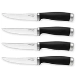 Hampton Forge Epicure 4PIECESTEAK Knifeset Black, Silver. Fixed Price $21.99.