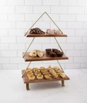 Thirstystone Tier Acacia Wood Christmas Tree Server 13.5" L X 9" 21" New. Fixed Price $40.00.