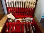 1939 Oneida Forever Pattern Community Plate Silverware Set 61 Pieces. Fixed Price $154.06.