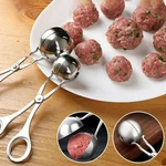 Stainless Steel Meatball Scoop Maker For Cake Ice Cream Melon Kitchen Tool Tongs. Fixed Price $7.99.