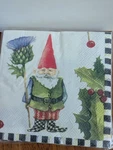 New Mackenzie Childs Home Sweet Gnome Cocktail Napkins. 5.5 Square Pack Of 20. Fixed Price $20.00.