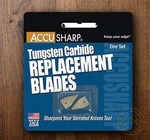 Accusharp Replacement Blade Set Only Of 2 Tungsten Carbide Sharpening. Fixed Price $12.99.