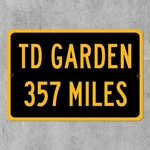 Td Garden Custom Distance Mileage Sign Boston Bruins Hockey Fan Gift. Fixed Price $24.74.