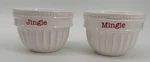 Mud Pie Holiday Christmas 2 Pcs Ingredient Mini Bowl Dip Cup Set Jingle Mingle. Fixed Price $14.00.