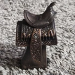Western Horse Saddle Die Cast Metal Collectible Pencil Sharpener. Fixed Price $10.00.