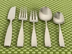 Towle Lauffer Bedford Stainless 18/8 Japan Satin Flatware Smart Choice B154G. Fixed Price $11.24.