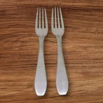 Cohr COH5 Dinner Forks Set Of 2 Stainless Denmark Satin Silverware Flatware. Fixed Price $20.97.