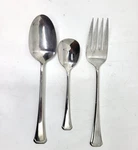 Oneida Stainless Maestro/st Leger-serving Fork,serving Spoon,sugar 03G. Fixed Price $19.98.