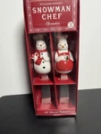 New Vintage 2006WILLIAMS Sonoma Snowman Chef Spreaders Butter Knives. Fixed Price $10.80.