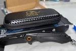 Lothar Lich King Pocket Knife, 3.5 Inch D2 Steel Folding With Clip, G10. Fixed Price $54.00.