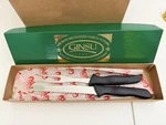 Ginsu Classic Fork & Serrated Carving Knife Set New. Fixed Price $14.99.