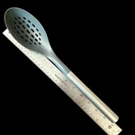Sabatier Gray Nylon Slotted Serving Spoon Utensil Stainless Handle Flatware. Fixed Price $12.71.