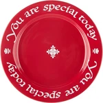 Waechtersbach - You Are Special Today, 10.5" Cherry Red Plate For Meal & Dessert. Fixed Price $49.99.