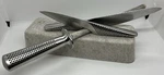 Yoshikin Global Japanese Knives With Sharpener. Fixed Price $160.00.
