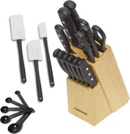 Farberware Triple Rivet High-carbon Stainless Steel Knife Block And Kitchen Tool. Fixed Price $70.00.