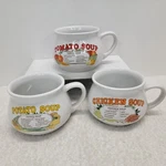 Set Of 3 Soup Mugs Chicken Tomato Potato Recipes Cups Ddi Don't It Inc.. Fixed Price $15.79.