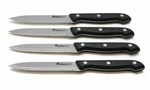 Ronco Showtime Six Star #14 Stainless Steel Kitchen Black Steak Knife Set Cutler. Fixed Price $19.99.