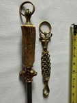 Antique Vintage Dick Knife Steel Double Oxen Guard Rare Butcher Bull Chain. Fixed Price $1199.99.
