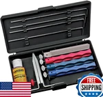 Lansky Universal 4-STONE Sharpening System Lkunv Red. Fixed Price $84.02.