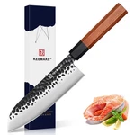 Keemake Santoku 7 Inch Chef Knife, Japanese 440C Stainless Steel Kitche.... Fixed Price $34.23.