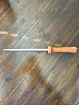 Pre-owned Chicago Cutlery Knife Sharpener Wood Handle Sharpening Rod. Fixed Price $11.00.