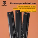 Wuta Leather Craft Cutting Ruler Titanium Plated Measurements Quilting Tool 12IN. Fixed Price $18.99.