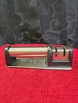 Stainless Priority Chef Knife Sharpener 2 Stage Fine Coarse 8"L. Fixed Price $5.99.
