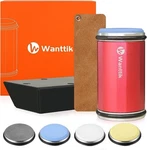 Roller Knife Sharpener Kit, 4 Honing Discs, Multi-angle, Limited Edition Red. Fixed Price $55.98.
