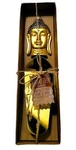 Thirstystone Global Trek Gold Buddha Head Cake/pie Server Found Objects New. Fixed Price $29.99.