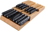 Bamboo In-drawer Knife Block Set For 12 Knives(not Included), Large Kitchen Deta. Fixed Price $44.99.