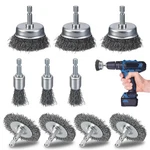 Mikilikien 10 Pcs Drill Wire Brushes Coarse Carbon Steel Crimping Silver. Fixed Price $20.10.