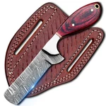 7" Handmade Damascus Bull Cutter Knife With Real Leather Sheath,fixed Blade H.... Fixed Price $62.90.