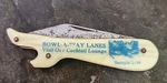 Bowl-a-way Lanes Figural Boot Single Blade Pocket Knife 3.25" Camco. Fixed Price $14.99.